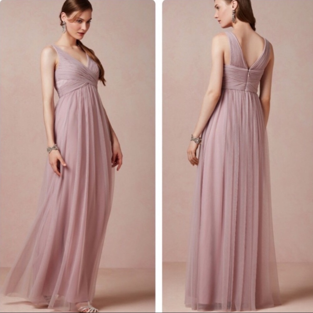 BHLDN Hitherto dress mauve rose 6